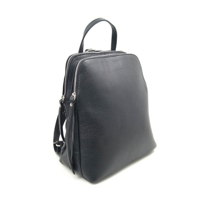 Женский кожаный рюкзак VEZZE 2443 черный Женский кожаный рюкзак VEZZE 2443 черный