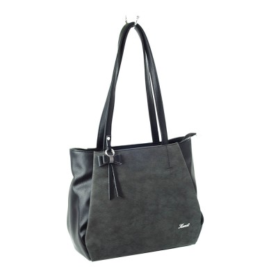 Сумка женская Karen Canet 1484 черно-серая Сумка женская Karen Canet 1484 черно-серая