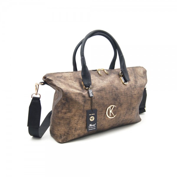 Сумка женская Karen Rubina 9137 бронзово-черная