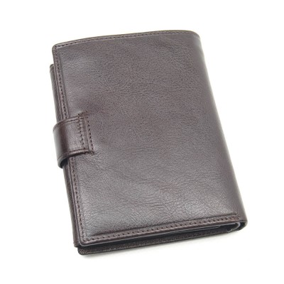 Мужской кожаный кошелек Marco Coverna B047-807 темно-коричневый Мужской кожаный кошелек Marco Coverna B047-807 темно-коричневый