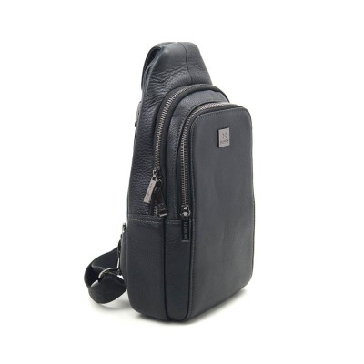 Мужская кожаная сумка-рюкзак Luxon 2002-3 черная Мужская кожаная сумка-рюкзак Luxon 2002-3 черная