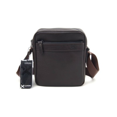 Мужская кожаная сумка Luxon 1506-2 коричневая