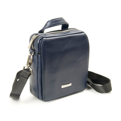 Мужская кожаная сумка Luxon 89037-3 синяя Мужская кожаная сумка Luxon 89037-3 синяя