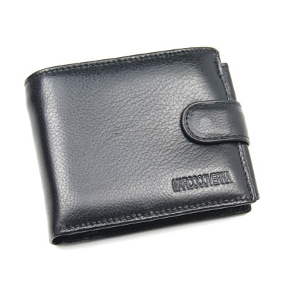 Мужской кожаный кошелек Marco Coverna M2 черный