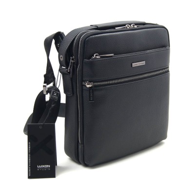 Мужская кожаная сумка Luxon 407-38 черная Мужская кожаная сумка Luxon 407-38 черная