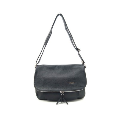 Женская кожаная сумка VEZZE 2522 черная