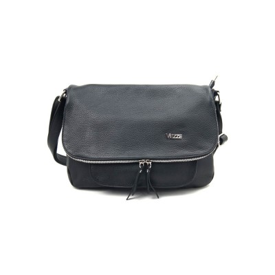 Женская кожаная сумка VEZZE 2522 черная Женская кожаная сумка VEZZE 2522 черная