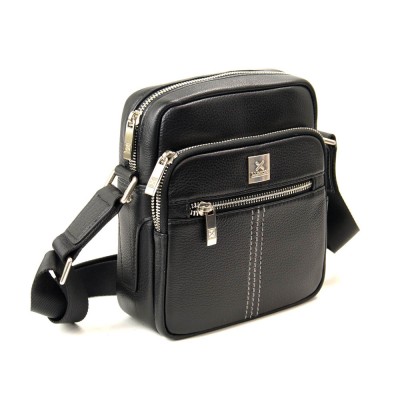 Мужская кожаная сумка Luxon 38388-1 черная Мужская кожаная сумка Luxon 38388-1 черная