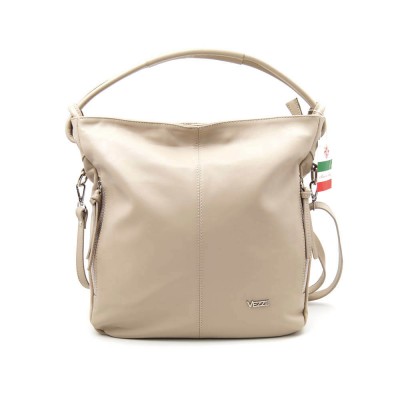 Женская кожаная сумка VEZZE 2464 бежевая