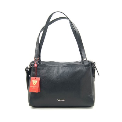 Женская кожаная сумка VEZZE 2254 черная