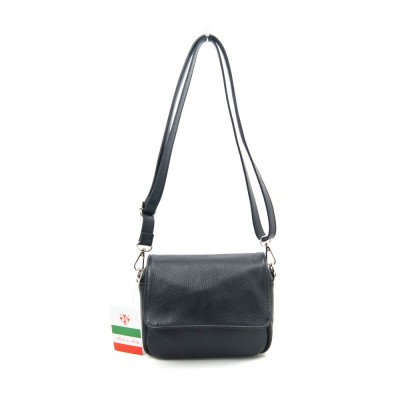 Сумка кожаная кросс-боди VEZZE 2548 черная