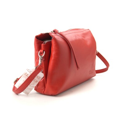 Женская кожаная сумка VEZZE 1240 красная Женская кожаная сумка VEZZE 1240 красная