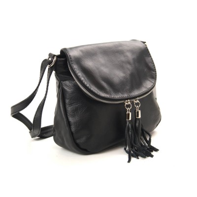 Женская кожаная сумка VEZZE 136 черная