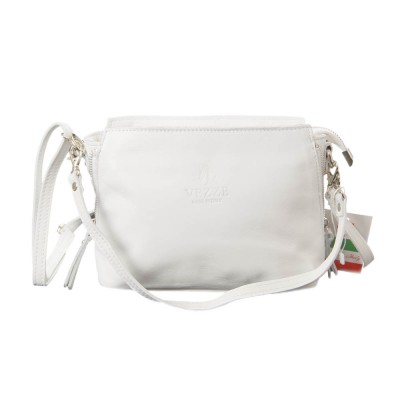 Женская кожаная сумка VEZZE 1338 белая