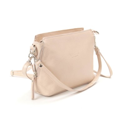 Женская кожаная сумка VEZZE 1338 розовая