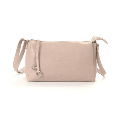 Женская кожаная сумка VEZZE 1940 пудровая