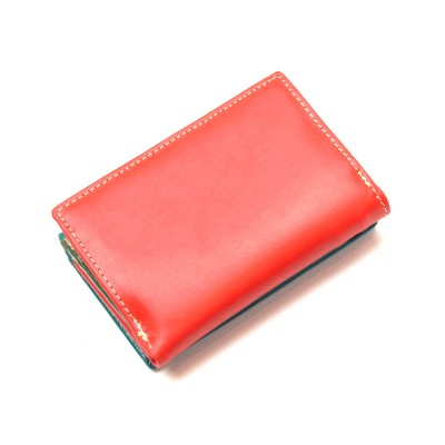 Женский кожаный кошелек Marco Coverna (2-2068-5) бирюзово-красный Женский кожаный кошелек Marco Coverna (2-2068-5) бирюзово-красный