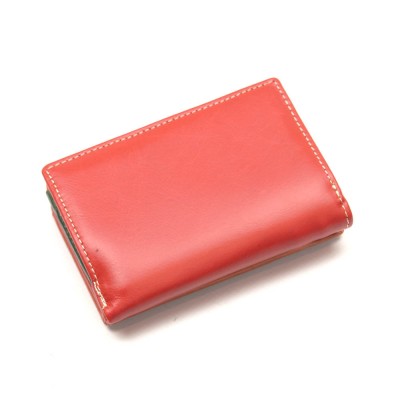 Женский кожаный кошелек Marco Coverna (2-2068-12) кораллово-красный Женский кожаный кошелек Marco Coverna (2-2068-12) кораллово-красный