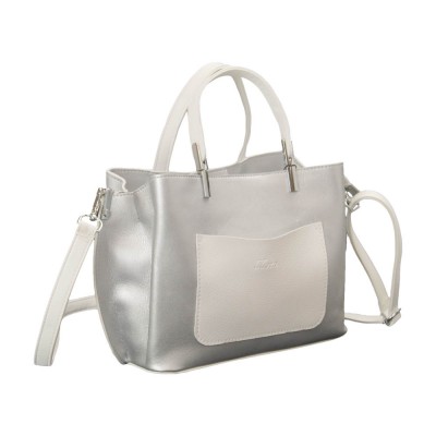 Сумка женская Karen Roza D310 серебристо-белая Сумка женская Karen Roza D310 серебристо-белая