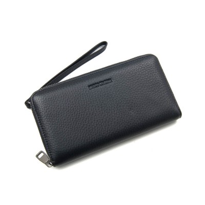 Мужская кожаная борсетка Marko Coverna B801Q черная