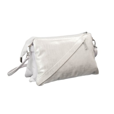 Сумка женская Karen Ula 1126 бело-серебристая Сумка женская Karen Ula 1126 бело-серебристая