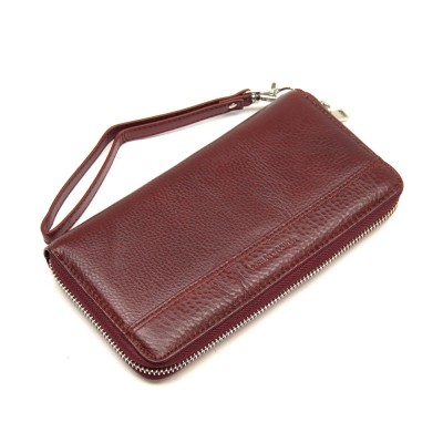 Женский кожаный кошелек-клатч Marco Coverna (N3-1007) wine red