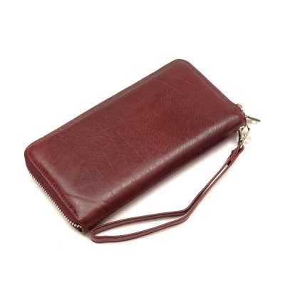 Женский кожаный кошелек-клатч Marco Coverna (N3-1007) wine red