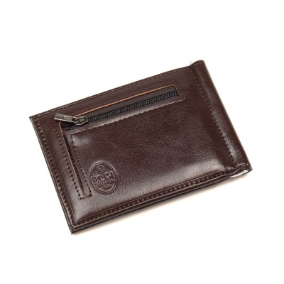 Мужской зажим для купюр PTK-1008 коричневый Мужской зажим для купюр PTK-1008 коричневый