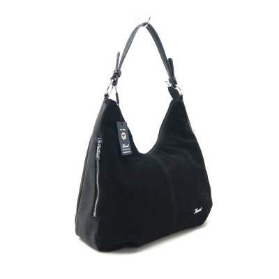 Сумка женская Karen Ines 1641 черная замша Сумка женская Karen Ines 1641 черная замша