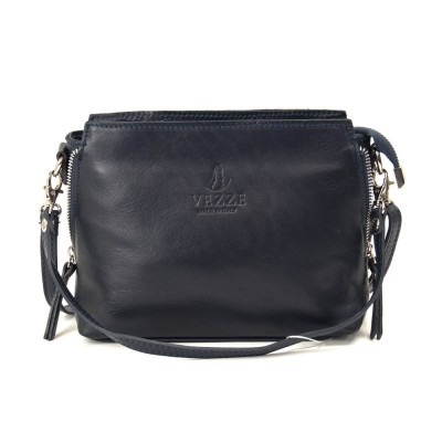 Женская кожаная сумка VEZZE 1338 синяя