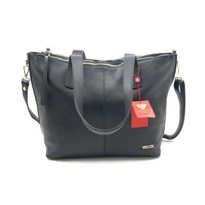 Женская кожаная сумка VEZZE 2437 черная Женская кожаная сумка VEZZE 2437 черная