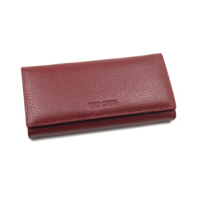 Женский кожаный кошелек Marco Coverna (MA150-1) бордовый