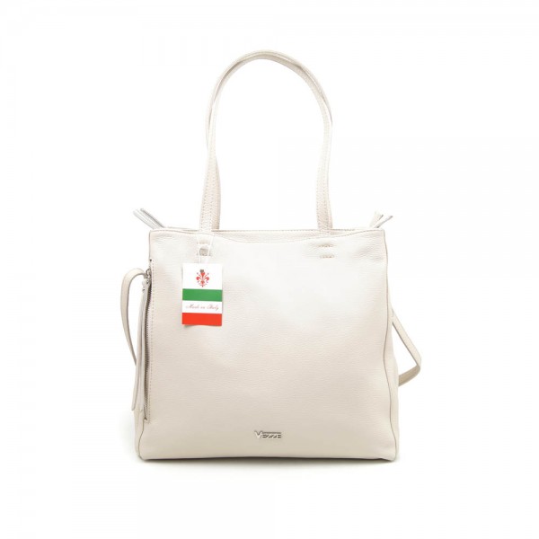 Женская кожаная сумка VEZZE 1210Н светло-бежевая