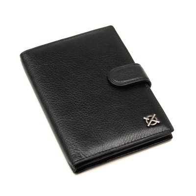 Мужская кожаная обложка для документов Luxon 8357 черная