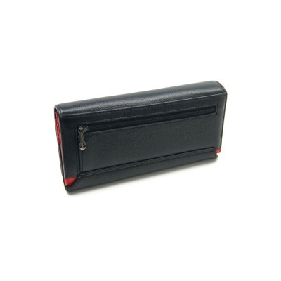 Женский кожаный кошелек Vermari 72081-1806 черно-красный