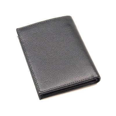 Мужское кожаное портмоне MD 22-633 черное Мужское кожаное портмоне MD 22-633 черное