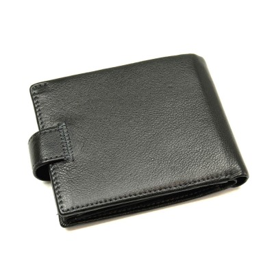 Мужской кожаный кошелек MD 22-538 черный Мужской кожаный кошелек MD 22-538 черный