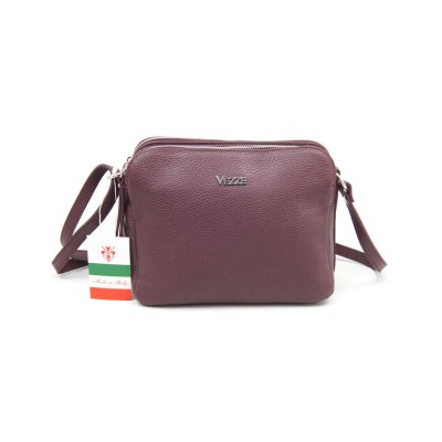 Сумка кожаная кросс-боди VEZZE 1420Н бордовая Сумка кожаная кросс-боди VEZZE 1420Н бордовая