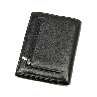 Мужское кожаное портмоне MD 604А черное Мужское кожаное портмоне MD 604А черное