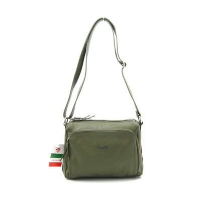 Женская кожаная сумка VEZZE 1355Н зеленая