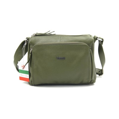 Женская кожаная сумка VEZZE 1355Н зеленая Женская кожаная сумка VEZZE 1355Н зеленая