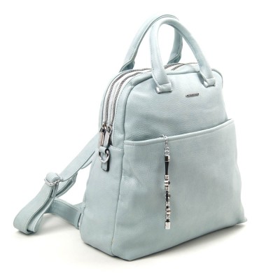 Рюкзак-сумка женский Velina Fabbiano 592229-1 голубой Рюкзак-сумка женский Velina Fabbiano 592229-1 голубой