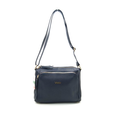 Женская кожаная сумка VEZZE 1355Нg синяя