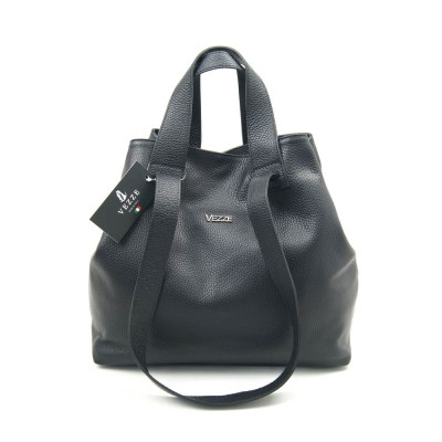 Женская кожаная сумка VEZZE 2230 черная Женская кожаная сумка VEZZE 2230 черная