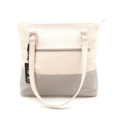 Сумка женская Karen Kleo N210 бежево-серая Сумка женская Karen Kleo N210 бежево-серая