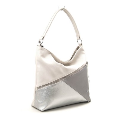 Сумка женская Karen Bina 1514 бежево-серебристая Сумка женская Karen Bina 1514 бежево-серебристая