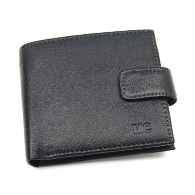 Мужской кожаный кошелек Marco Coverna 132A черный