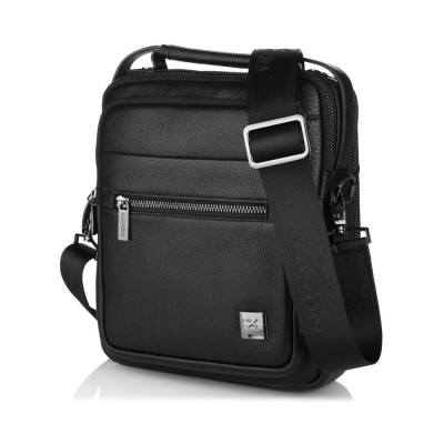 Мужская кожаная сумка Luxon 5015-4 черная Мужская кожаная сумка Luxon 5015-4 черная