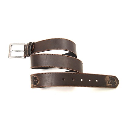 Мужской кожаный ремень в стиле Harley Davidson коричневый Мужской кожаный ремень в стиле Harley Davidson коричневый