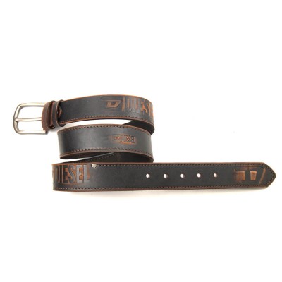 Мужской кожаный ремень в стиле Diesel коричневый Мужской кожаный ремень в стиле Diesel коричневый